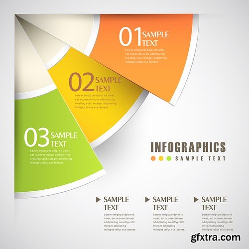 Collection elements of infographics vector image #6-25 Eps