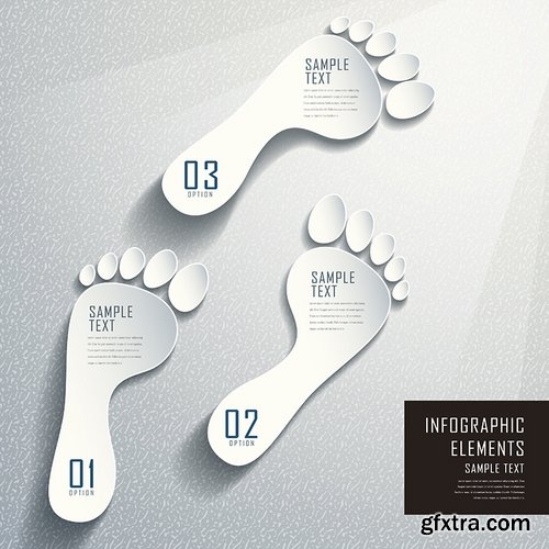 Collection elements of infographics vector image #6-25 Eps