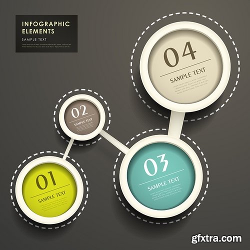 Collection elements of infographics vector image #6-25 Eps