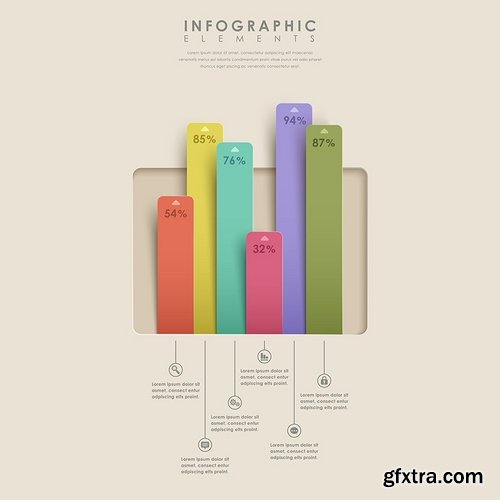 Collection elements of infographics vector image #6-25 Eps