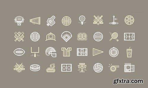 Ai Vector 32 Sports Icons (November 2014)