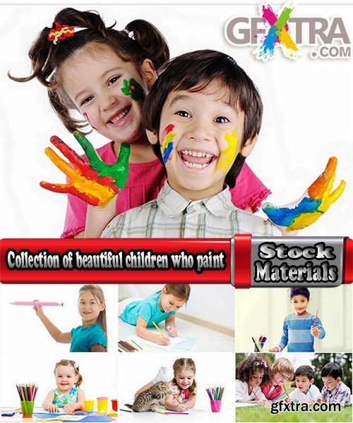 Collection of beautiful children who paint 25 UHQ Jpeg