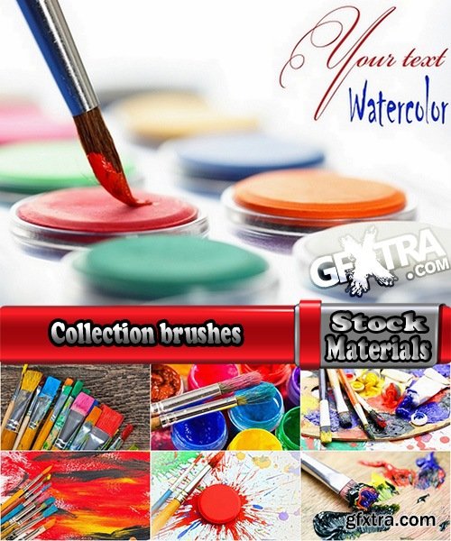 Collection brushes for painting with oil paints 25 UHQ Jpeg