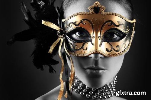 Collection of beautiful girls in masks 25 UHQ Jpeg