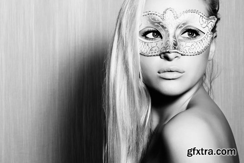 Collection of beautiful girls in masks 25 UHQ Jpeg