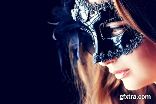 Collection of beautiful girls in masks 25 UHQ Jpeg