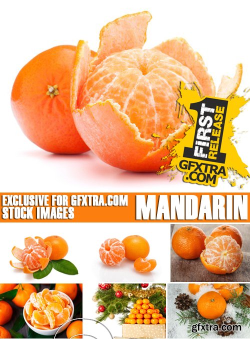 Stock Photos - Mandarin, Tangerine, 25xJPG