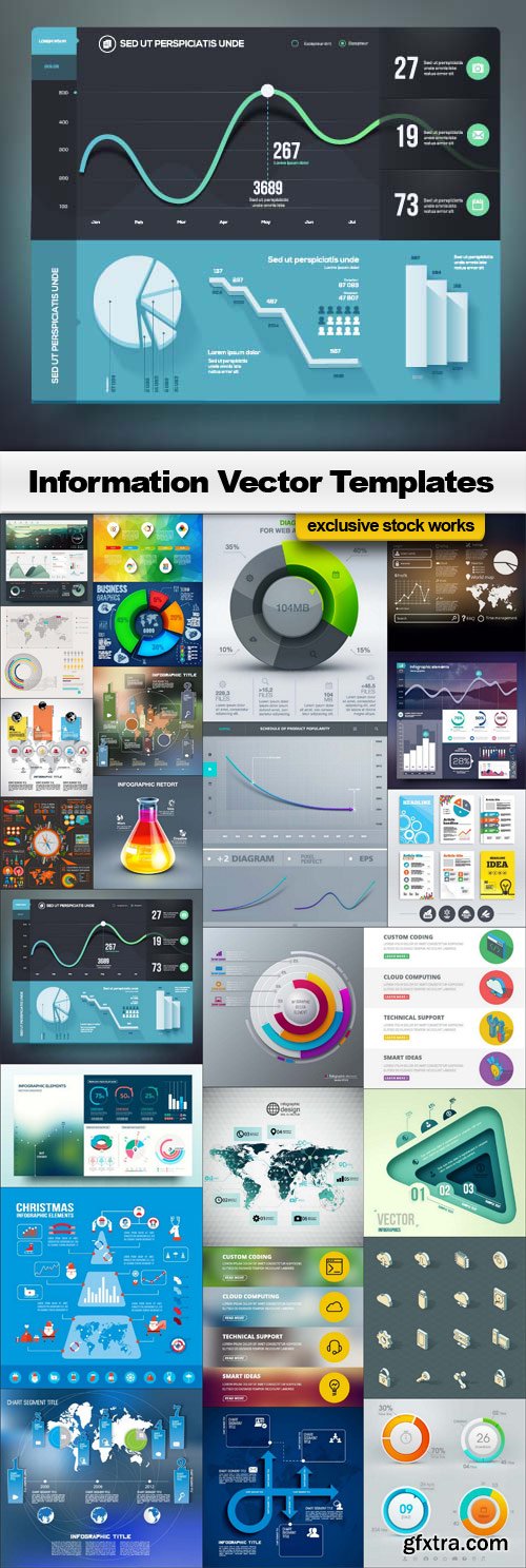 Information Vector Templates - 25x EPS