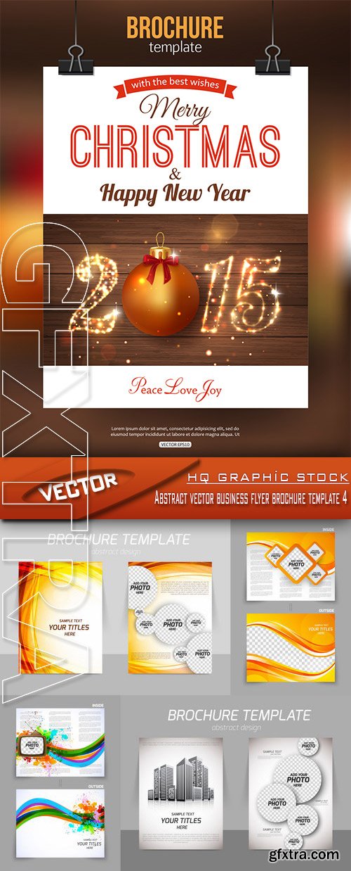 Stock Vector - Abstract vector business flyer brochure template 4