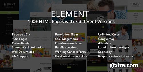 ThemeForest - Element - Responsive Multi-Purpose HTML5 Template - RIP