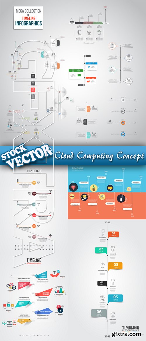 Stock Vector - Timeline Infographics