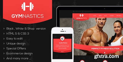 ThemeForest - Gymnastics - Responsive HTML5 Template - RIP