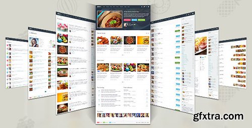 ThemeForest - Gustos - The complete UI for a "recipe website" - RIP