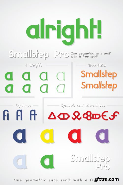 Smallstep Pro Font Famil $192