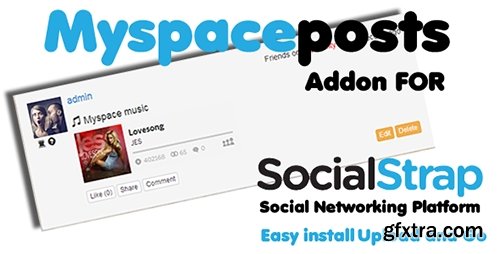 CodeCanyon - Myspace addon for SocialStrap