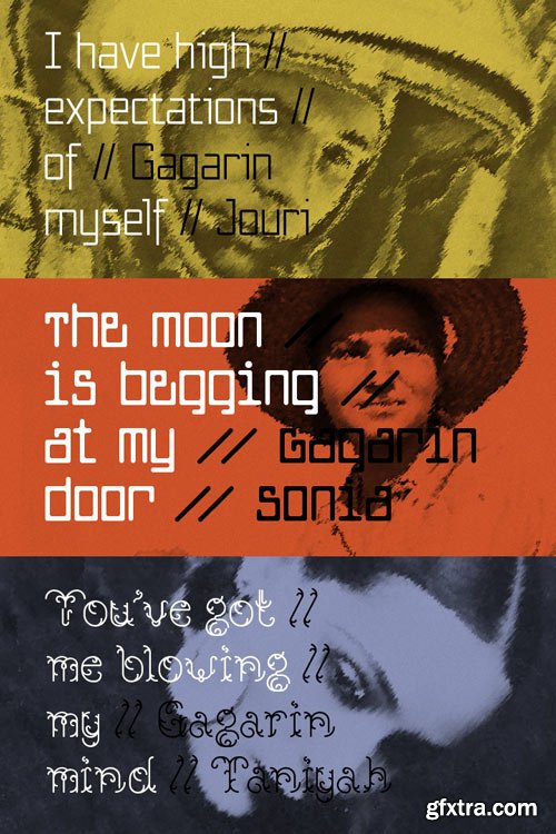 NT Gagarin Font Family $360