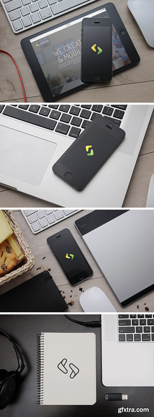 PSD Photo Mock-Up's - Apple Devices (November 2014)