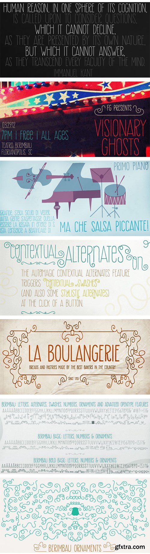 Berimbau Font Family 3xOTF $69