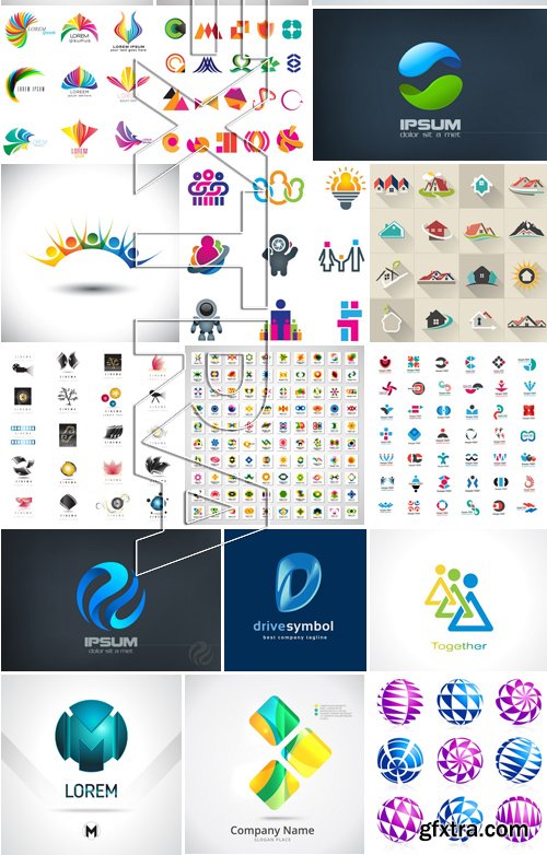 Stock Vectors - Business logos for your company 2, 25xEPS