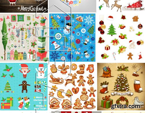 Stock Vectors - Christmas design elements, 25xEPS