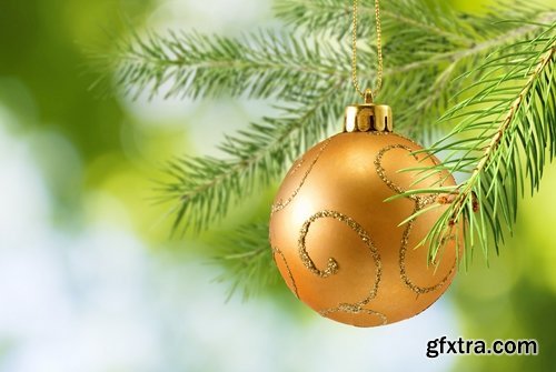 Collection of different New Year decorations 25 UHQ Jpeg