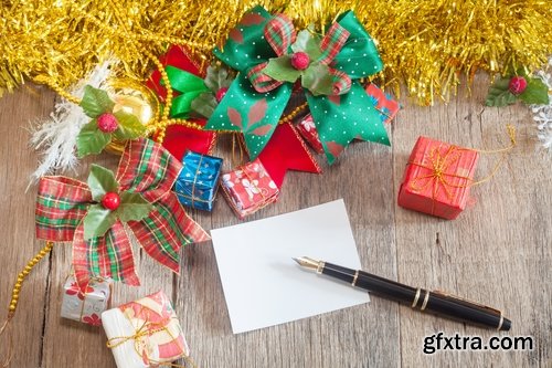 Collection of different New Year decorations 25 UHQ Jpeg