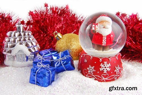 Collection of different New Year decorations 25 UHQ Jpeg