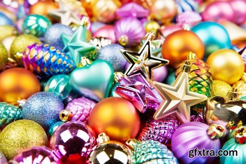 Collection of different New Year decorations 25 UHQ Jpeg