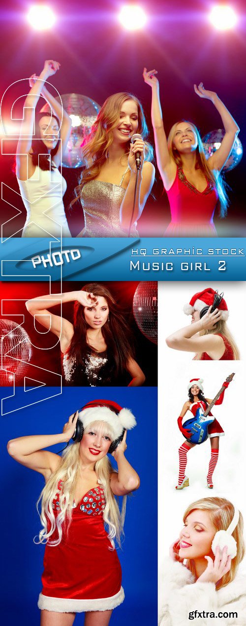 Stock Photo - Music girl 2