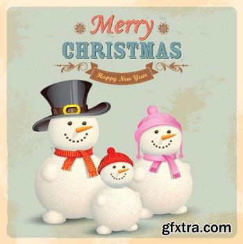 Snowman & Christmas Great Collection 126xEPS