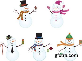 Snowman & Christmas Great Collection 126xEPS