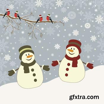 Snowman & Christmas Great Collection 126xEPS