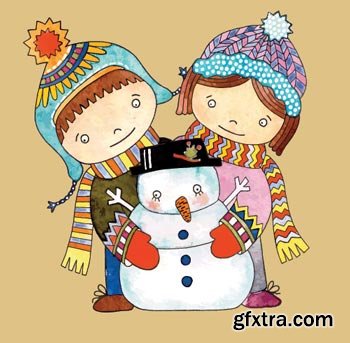 Snowman & Christmas Great Collection 126xEPS