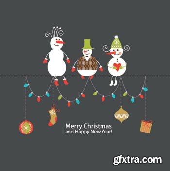 Snowman & Christmas Great Collection 126xEPS