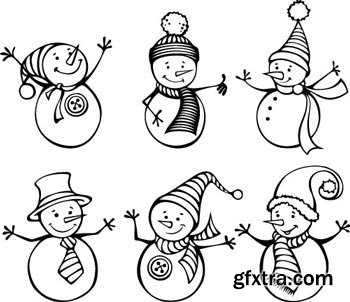 Snowman & Christmas Great Collection 126xEPS