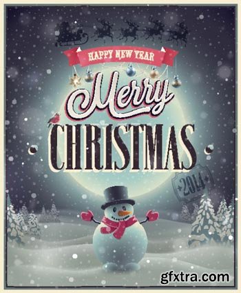 Snowman & Christmas Great Collection 126xEPS