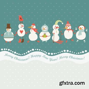 Snowman & Christmas Great Collection 126xEPS