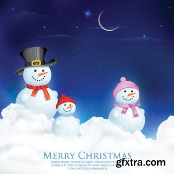 Snowman & Christmas Great Collection 126xEPS