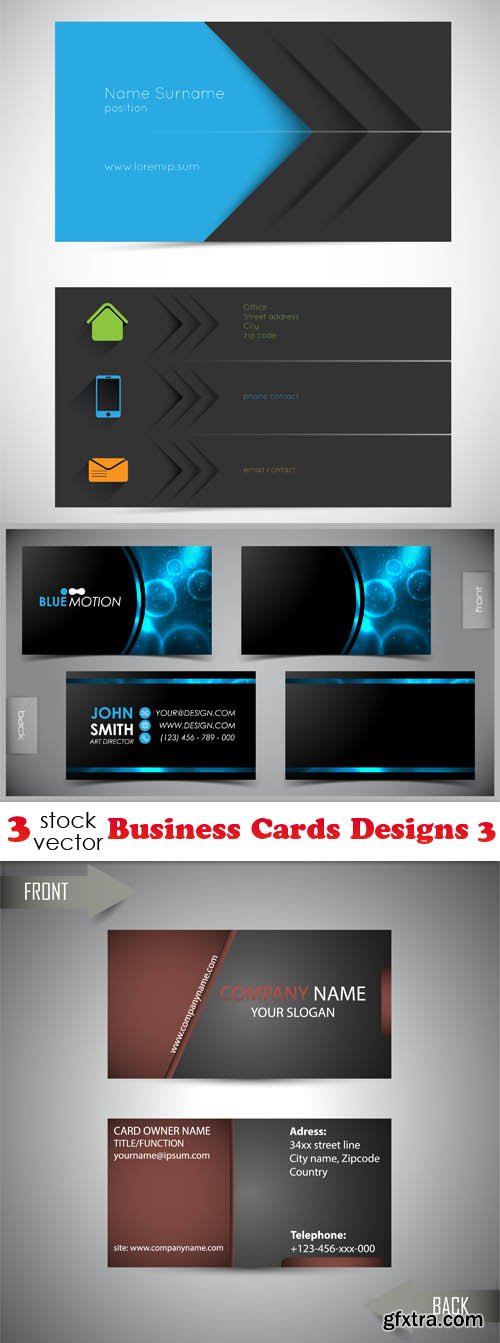 Vectors - Business Cards Designs 3