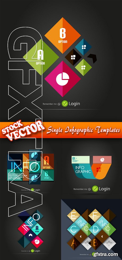 Stock Vector - Single Infographic Templates