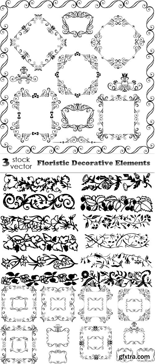 Vectors - Floristic Decorative Elements