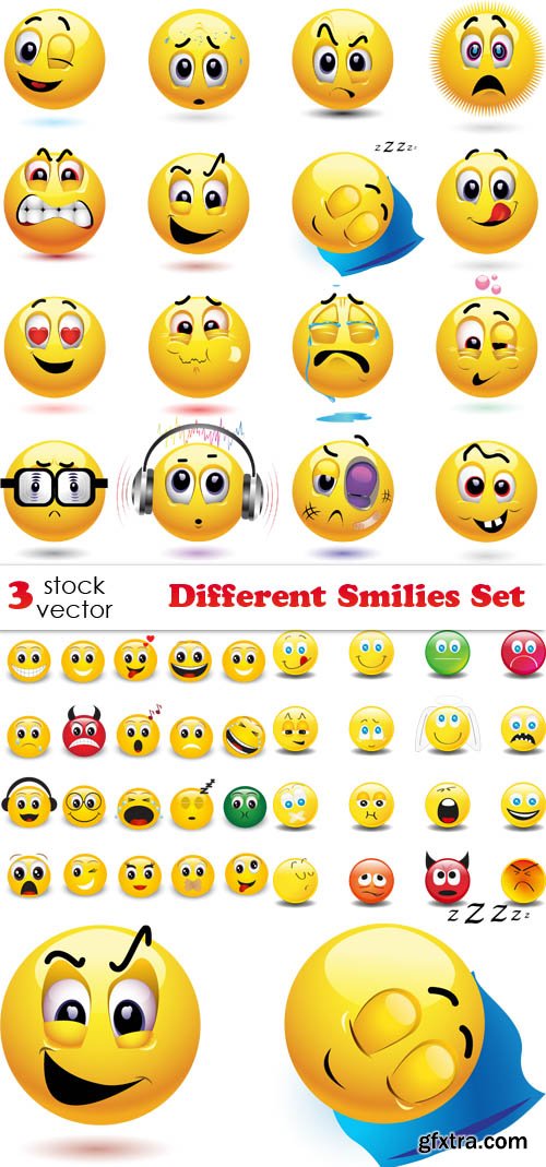 Vectors - Different Smilies Set