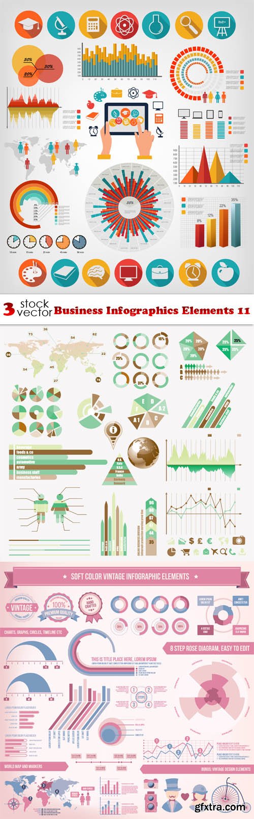 Vectors - Business Infographics Elements 11