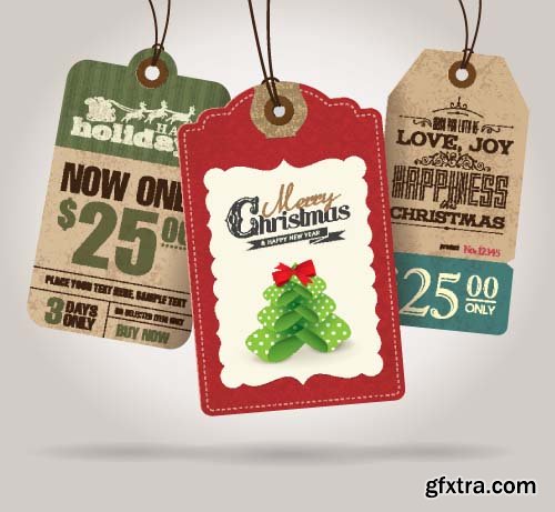 Realistic Vector Sale Tags - 25x EPS