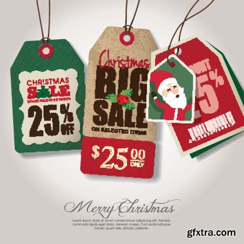 Realistic Vector Sale Tags - 25x EPS