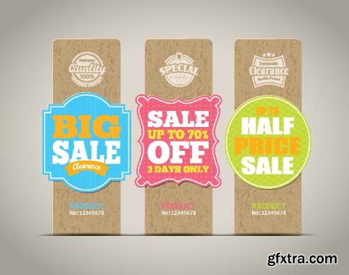 Realistic Vector Sale Tags - 25x EPS