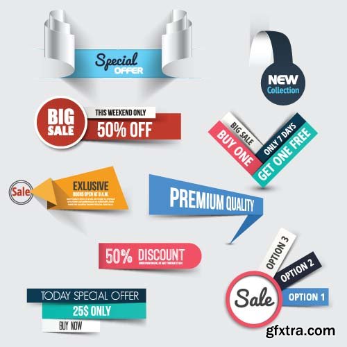 Website Styled Offer Banners - 25x EPS