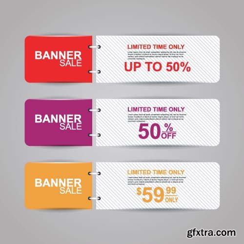 Website Styled Offer Banners - 25x EPS