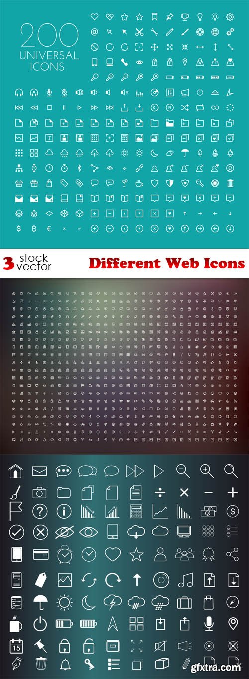 Vectors - Different Web Icons