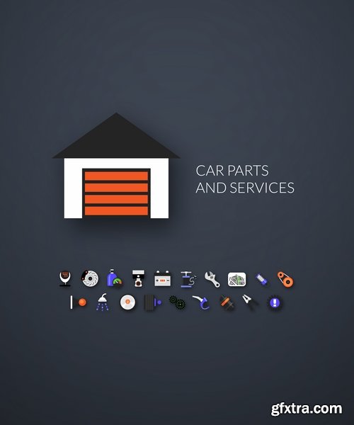 Flat Icon in vector from stock set #3 - 25 Eps